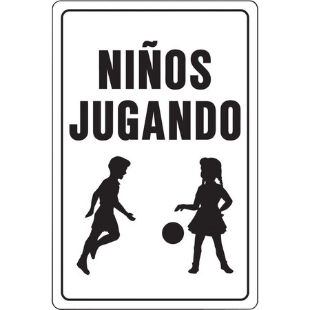 Spanish Sign Sign Ninos Jugando 21301